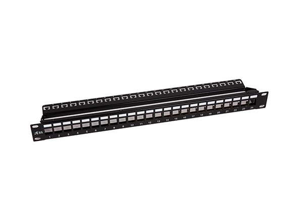 CAT6 24-Port Modular Shielded Patch Panel