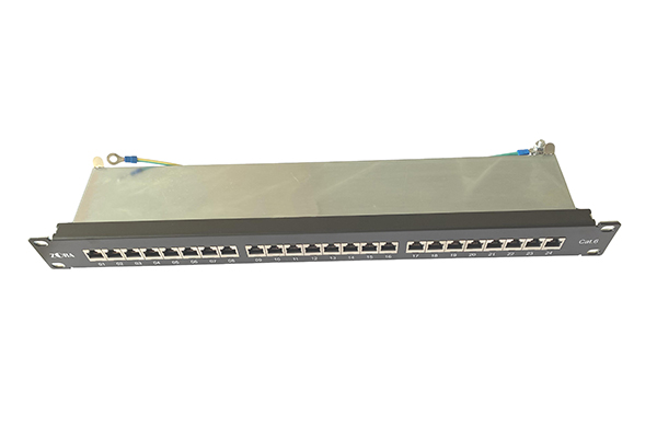 CAT6 24-Port Quick-Connect Shielded Patch Panel